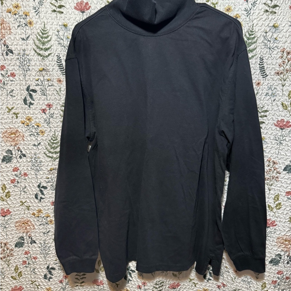 Architect Black Cotton-Polyester Blend turtleneck